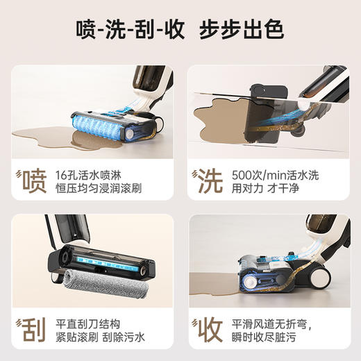 【超模君严选 150°黄金探底  低矮空间不受限】米多电解水除菌洗地机Q2evo  电解水除菌  自来水制备除菌液 商品图1
