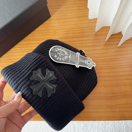 秋冬特惠💰150 克罗心秋冬款羊毛针织毛线帽 商品图2