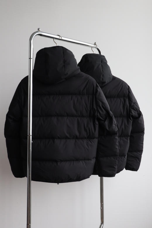 M0nc1er 小萌 F0rez男士可拆卸连帽 哑光净黑 羽绒服 YR199 商品图4