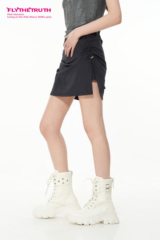 FTT Flythetruth  小步舞曲 纯欲设计感半身裙女夏季韩系辣妹短裙 商品图5