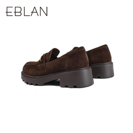 【上新】伊伴2026春季增高厚底经典百搭通勤乐福鞋厚底乐福鞋B26137136 商品图3