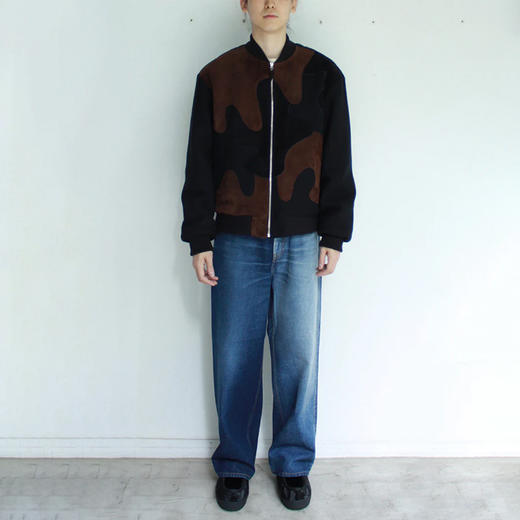 SOE Paste Together Jacket 羊毛羊皮拼接夹克 棒球领外套 商品图1