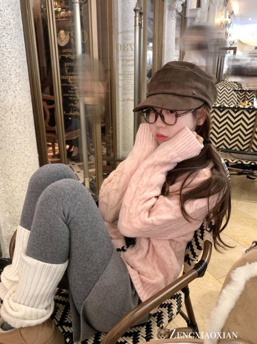 <曾小咸推荐>现货秒杀 ！微信超特价！韩系粉麻花毛衣 日常169.99 立减80 秒杀89.99！！ 商品图9