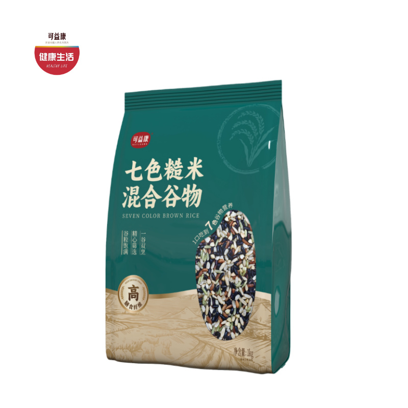 可益康七色糙米 颗粒饱满够新鲜  保留胚芽  米香浓有嚼劲 1000g