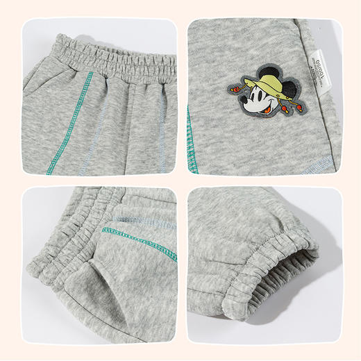迪士尼（Disney）童装男童束脚长裤潮流帅气束脚运动山系风卫裤2026春季新款裤子ZD1FK002 商品图7