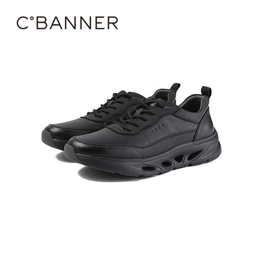 千百度2026春季男鞋柔软细腻包裹细致纹理健步鞋A26133001 商品图5