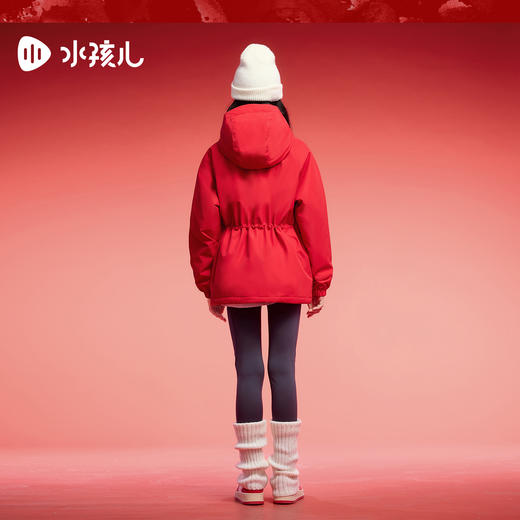 水孩儿童装棉服女童2025冬季新品三防加厚外套女大童保暖棉袄 商品图4