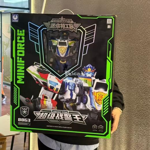 迷你特工队之超级战警力量超级战警王5五合体变形机器人玩具男孩 商品图2