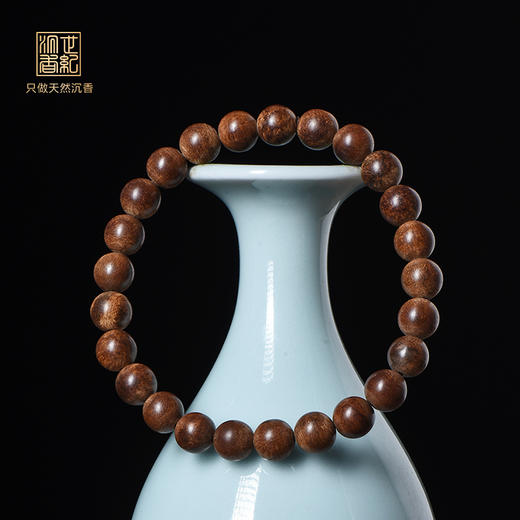 天然芽庄红土沉香手串 沉水级 8mm*25颗 7.7克 SP12332 商品图0