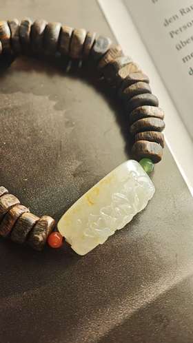 安静的香气·和田沉香手串【嘉石532】