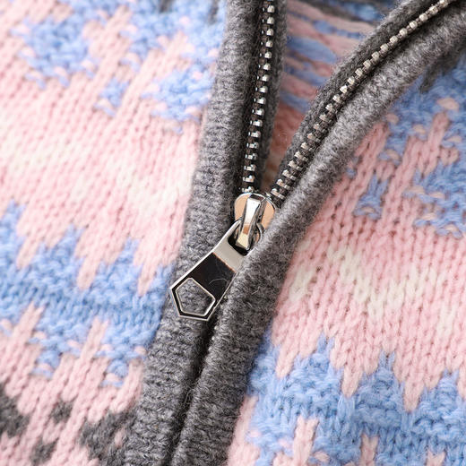 「高货wl」全新升级【铂金会员321/天猫429/差价108】(00858)洛诗琳无缝一体费尔岛针织毛衣2026新款织花纯羊毛上衣 商品图3