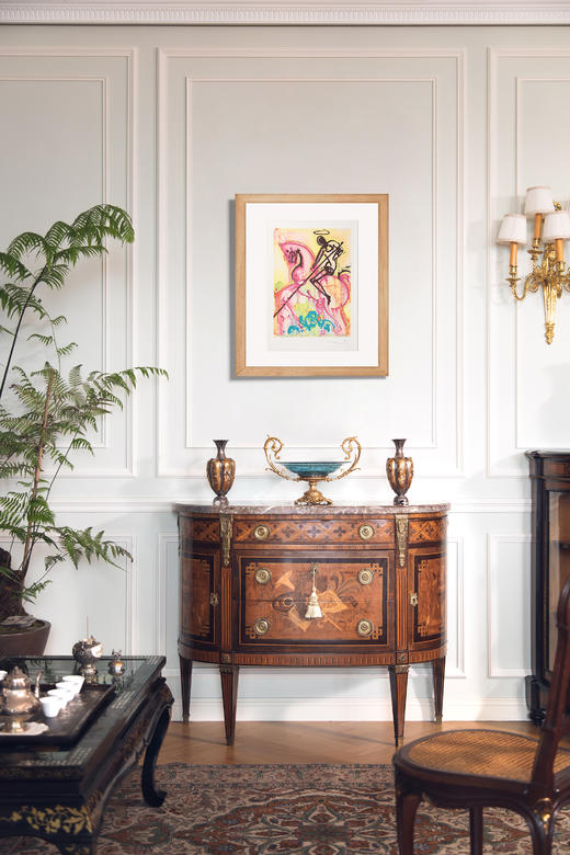 独角鹿西洋古董1983年代法国Armand & Georges Israel出版西班牙超现实主义大师萨尔瓦多·达利图版签名创作限量彩色石版画《圣乔治》 商品图0