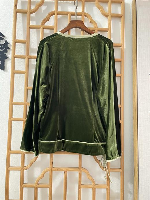 「断码清仓」精品新中式国风汉服元素V领上衣百褶长裙通勤两件套 L码  ZFYY299 商品图4