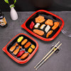 喇叭花网红新款寿司盒刺身拼盘贯桶长方形餐具外卖包装打包盒角桶 商品缩略图2