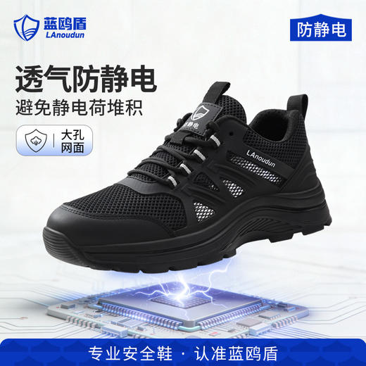 蓝鸥盾新款夏季专业防静电工作鞋不防砸不防刺加油站专用耐磨 商品图2