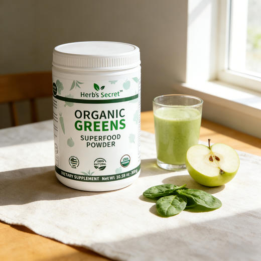 美国Herb’s Secret  SuperFood有機蔬果粉绿粉 300g 商品图10