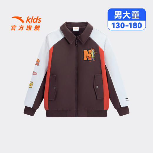 疯狂动物城款IP联名安踏男童摇粒绒翻领外套2026年新款保暖厚外套352618910S 商品图0