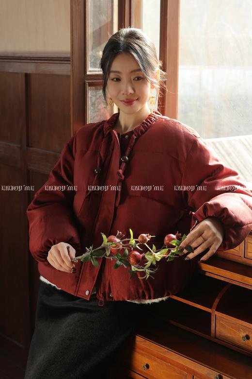 【门店同款】ENJOY冬季“烟火漫春”幸运珠短款羽绒服 168996059 商品图4