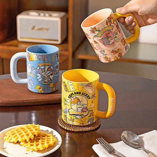 摩登主妇猫和老鼠釉下彩马克杯陶瓷喝水杯生日礼物早餐杯咖啡杯子 商品图0