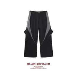 BJHG不计后果复古重工裤子男款秋冬新款美式运动休闲收腰直筒裤女 商品图0