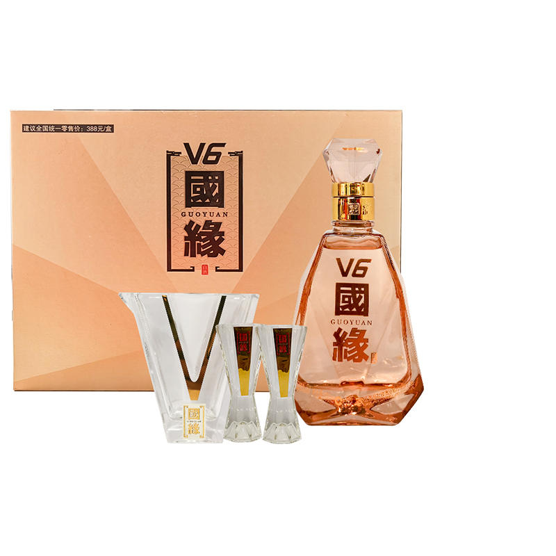 国缘V6小酒40.9度100ml酒具礼盒