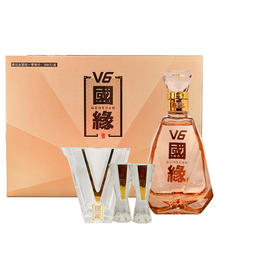 国缘V6小酒40.9度100ml酒具礼盒