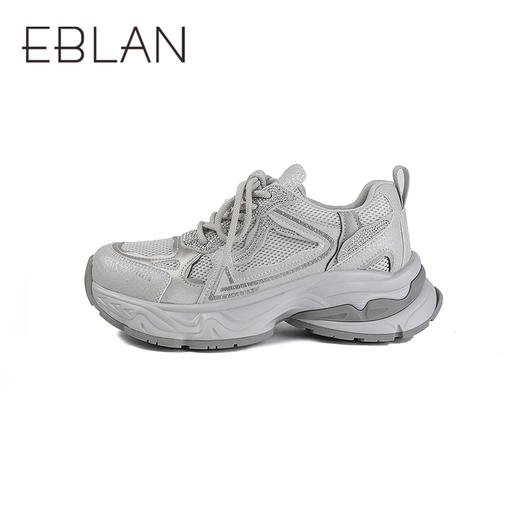 【上新】伊伴2026春季潮流时尚轻便增高老爹鞋B26109101 商品图1