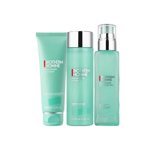 【跨境】Biotherm Homme 碧欧泉 男士水动力补水保湿三件套 （洁面125ml+水200ml+乳100mI）（效期到28年2月） 商品图0