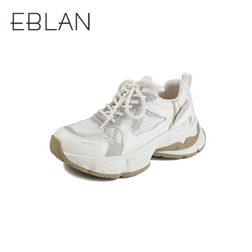 【上新】伊伴2026春季潮流时尚轻便增高老爹鞋B26109101 商品图0