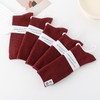安可拉红袜子女秋冬加厚保暖双针羊绒袜蛇年大红结婚本命年中筒袜 商品缩略图3