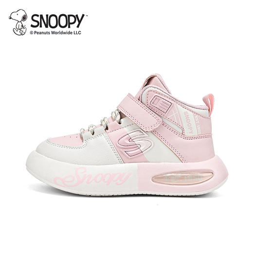 【史努比】儿童休闲鞋高帮皮面防水运动鞋男女童跑步鞋28-38 商品图5