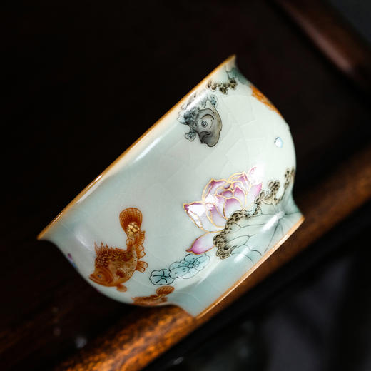 问鼎天青复刻款精工晖盈杯（鱼藻纹） 商品图5