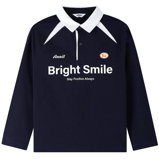 男童翻领长袖针织衫春季新款安奈儿童装EB611588 商品图5