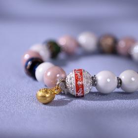 全国限量发行2000套【如意福宝手串】两颗花丝龙凤银珠均含925银，祥龙男款克重有2.8克；凤舞女款克重为2克