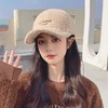 棒球帽女款秋冬季大头围毛绒防寒保暖韩版百搭加厚羊羔毛鸭舌帽子 商品缩略图3