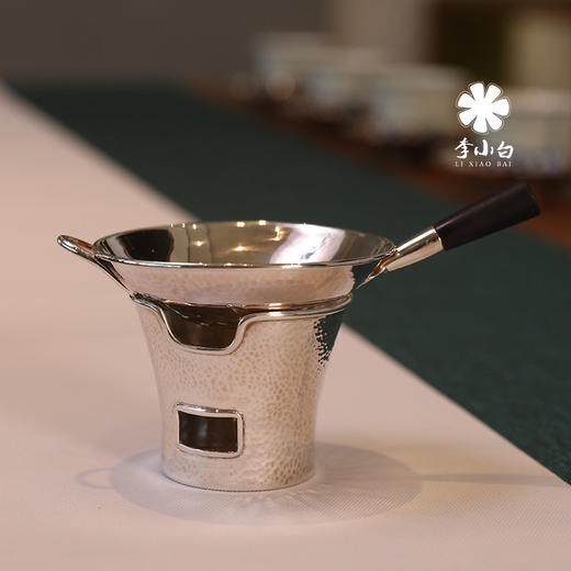 李小白纯银茶漏套装 厨乐茶漏套装 纯银9999茶漏 底座 厨乐茶漏套装 商品图0