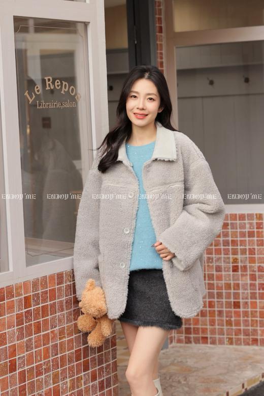 【门店同款】ENJOY冬季“暖冬知性”翻领双面穿毛毛外套 169151875 商品图2