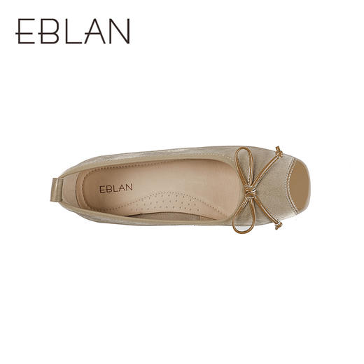 【上新】伊伴2026春季平底舒适芭蕾舞鞋法式优雅舒软便鞋B26118225 商品图2