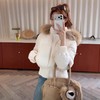 丁摩秋冬新款连帽貉子毛领羽绒服女短款90白鸭绒小个子烫钻外套潮ALWNT 商品缩略图2