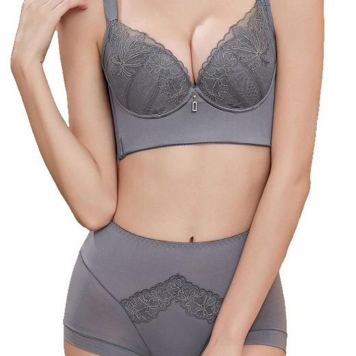 【调整大师】美容院新款高奢蕾丝无痕文胸套装聚拢上托收副乳防下垂舒适塑形女士内衣(NYS998) 商品图4