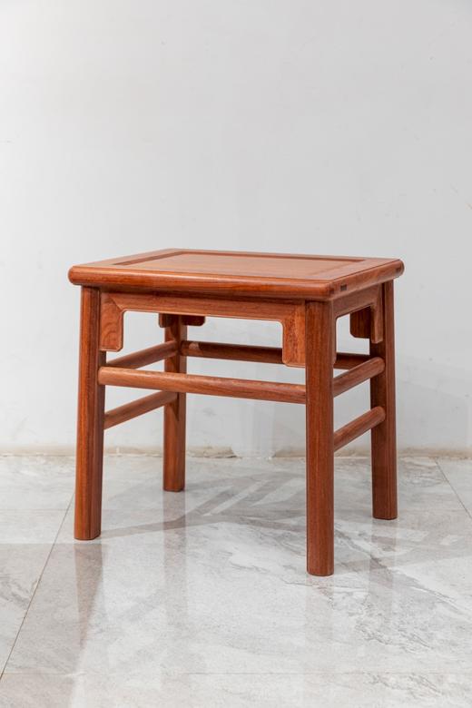 红桥红  家具严选  缅甸花梨（大果紫檀）【51 王款 大方凳】 商品图3