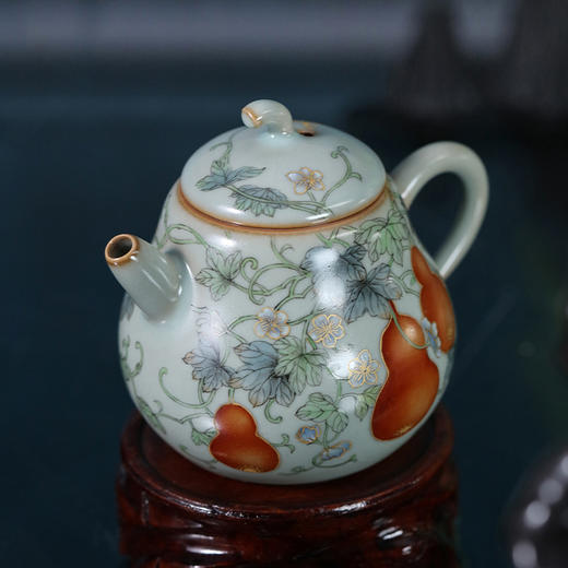 问鼎鼎峰系列天青福临壶（福禄双全） 商品图2