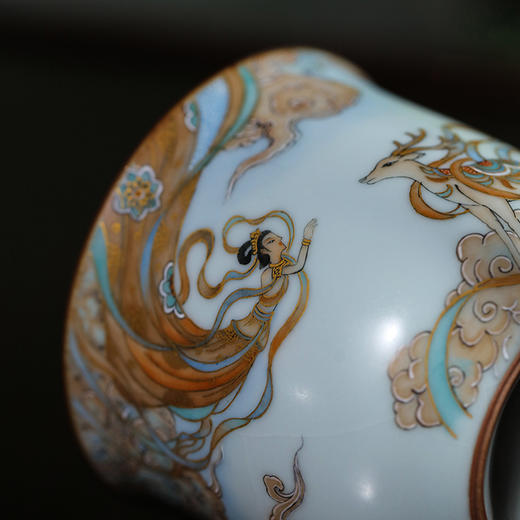 问鼎鼎峰系列月白老款手握杯（锦绣中华） 商品图2