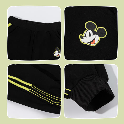 迪士尼（Disney）童装男童束脚长裤潮流帅气束脚运动休闲卫裤2026春季新款裤子ZD1FK001 商品图5