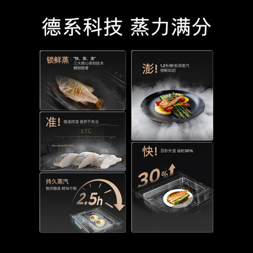 西门子（SIEMENS）全球首发 行业唯一蒸玲珑】抽屉蒸箱嵌入式 超薄机身 灵活安装 ±1℃精准控温 高清臻彩触控屏 BD711C1B1W 商品图2