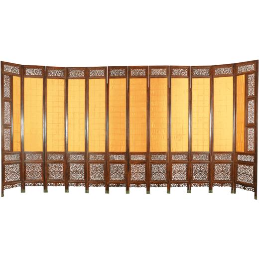 明 黄花梨福禄寿十二扇大屏风 （售价6600万） 商品图6