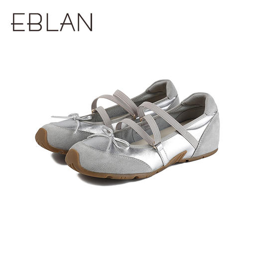 【上新】伊伴2026春季少女风芭蕾风甜美运动芭蕾舞鞋休闲玛丽珍B26125859 商品图3