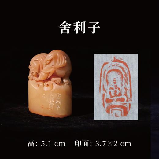 朱广贺丨佛印9-舍利子 5.1x3.7x2CM 手工篆刻印章作品 商品图0