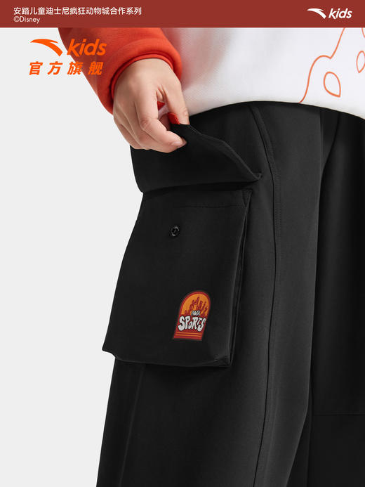 疯狂动物城IP联名安踏儿童装男童裤子2026春季新款休闲工装运动裤352618506 商品图4