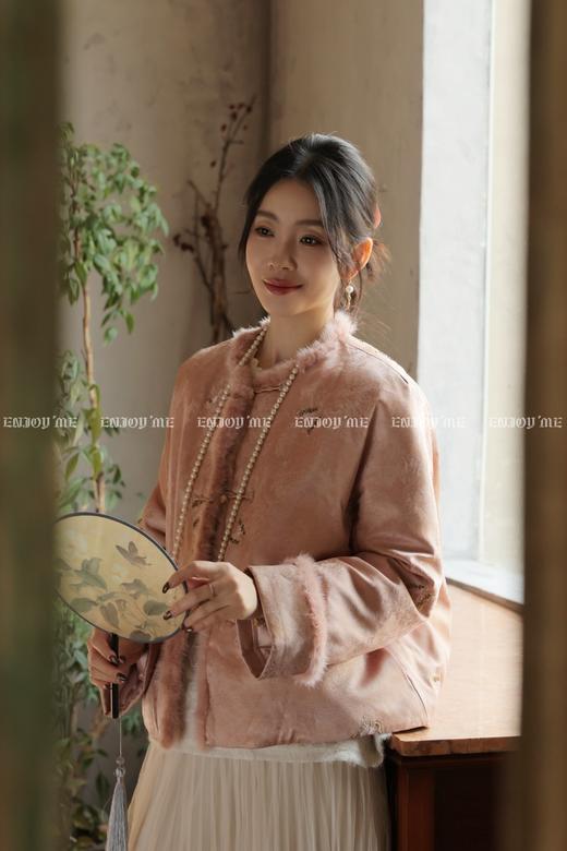 【门店同款】ENJOY冬季“烟火漫春”花枝蝶憩中式羽绒外套 169094049 商品图11